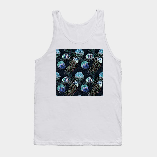 Bioluminescent Jellyfish Tank Top by SarahBean